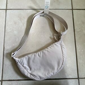 Neutral Beige Crossbody Sling Bag - Unbranded